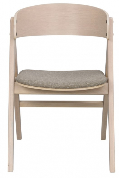 Fauteuil 'Waterton' - Blanc pigmenté/Brun