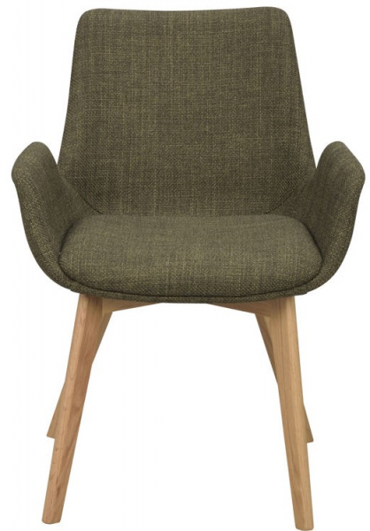 Fauteuil 'Drimsdale' - Vert/Chêne