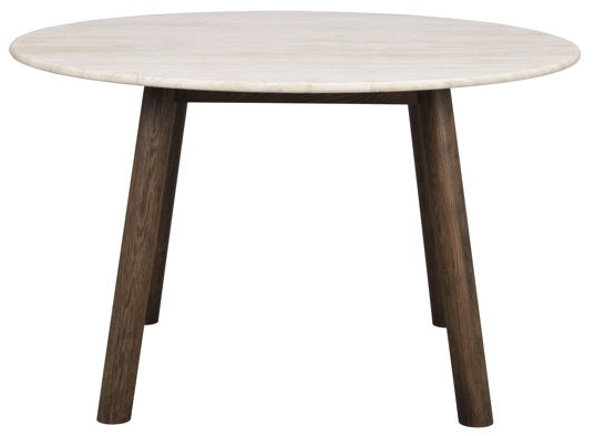 Table à manger 'Taransay' Ronde 125cm - Beige/Brun