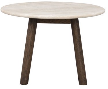 Table basse 'Taransay' Ronde 60cm - Beige/Marron