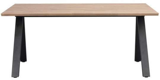 Table à manger 'Carradale' 170x100cm - Chêne/Pieds en V