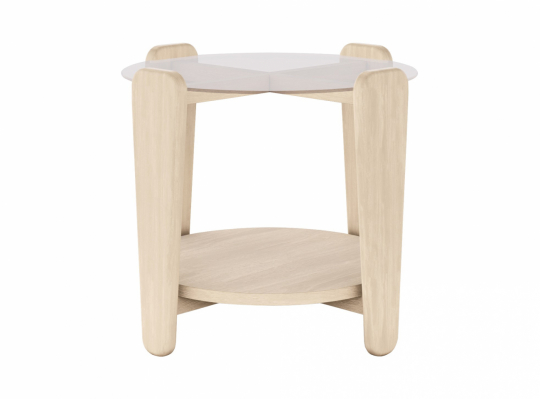 Table basse 'Arran' Ø52 - Blanc pigmenté