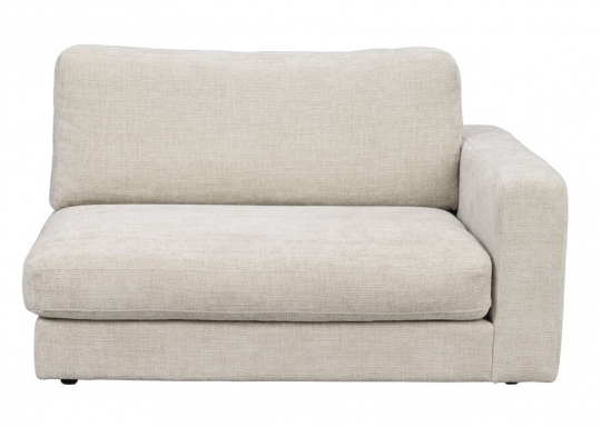 Fauteuil d'angle 'Duncan' Droit - Gris clair