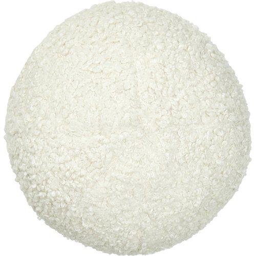 Coussin décoratif 'Elsie' 25cm - Blanc