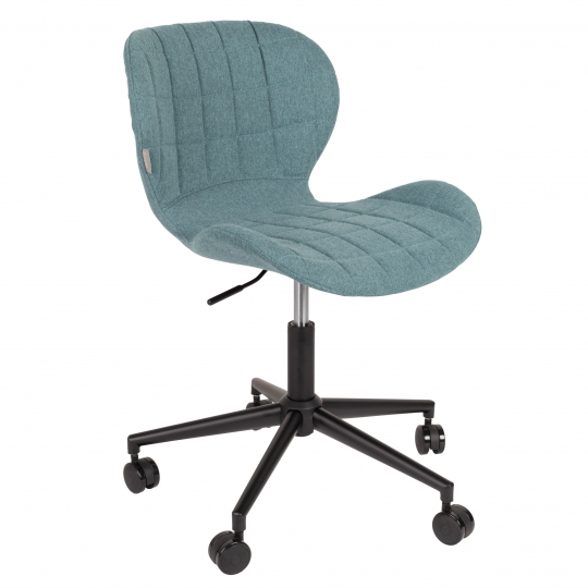 Chaise de bureau 'Omg' - Noir/Bleu