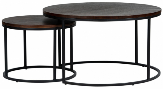 Table basse 'Prime' L 2 pièces - Noyer