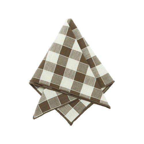 Serviette 'Mary' 45x45 - Brun