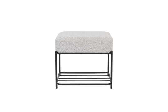 Pouf 'Milou' Rectangulaire - Gris