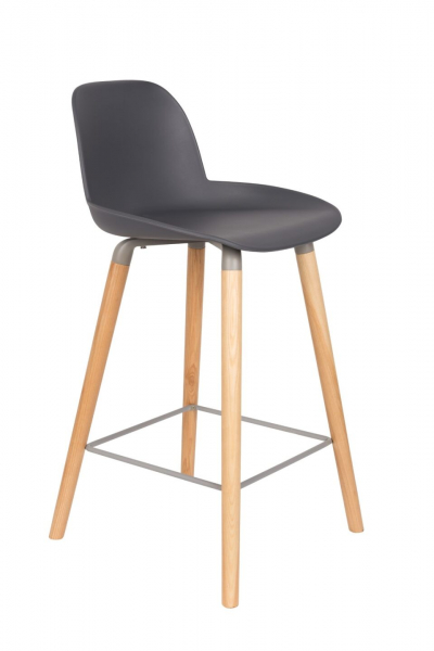 Tabouret 'Albert' - Gris foncé