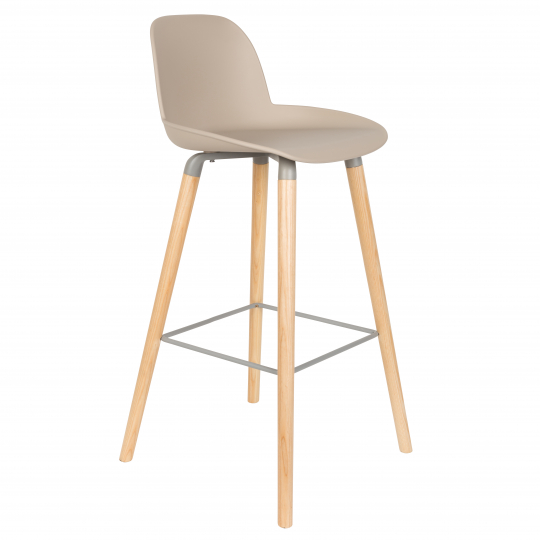 Tabouret 'Albert' - Taupe