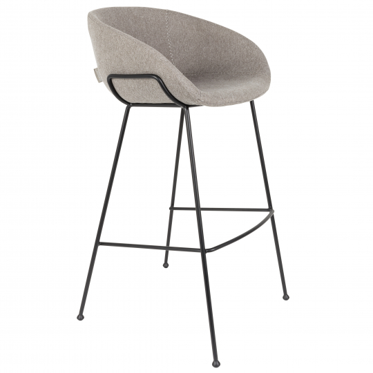 Tabouret 'Feston' - Gris