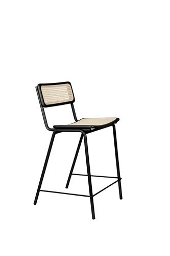 Chaise 'Jort' - Noir/Naturel