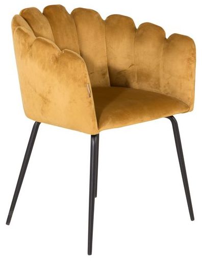 Chaise 'Flatanger' - Jaune