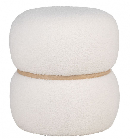 Pouf 'Milford' - Blanc