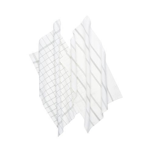 Torchon 'Erin' 50x70 - Beige/Blanc