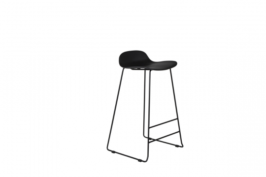 Tabouret de bar 'Evanger' - Noir