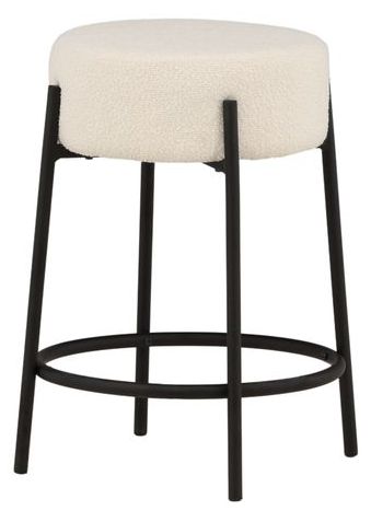 Tabouret 'Eigersund' - Blanc bas