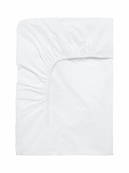 Drap housse 'Carlton' 120x200 - Blanc