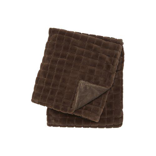 Plaid 'Luna' 120x150 - Marron