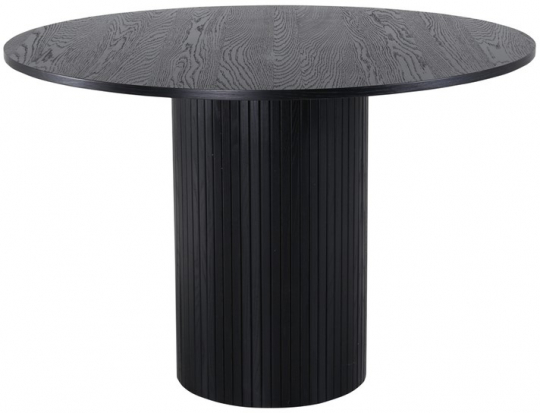 Table à manger 'Barkaby' Ronde 110cm - Noir