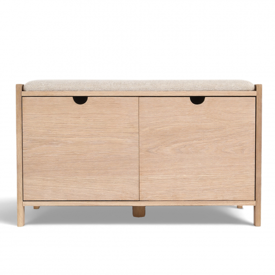 Banc d’entrée 'Mellby '- Blanc pigmenté