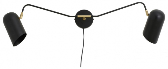 Applique murale 'ERIS' - Noir