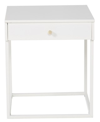 Table de chevet 'Bergslagen' 41x43 - Blanc