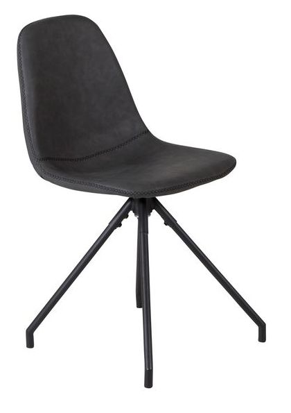 Chaise 'Eidsberg' - Cuir foncé
