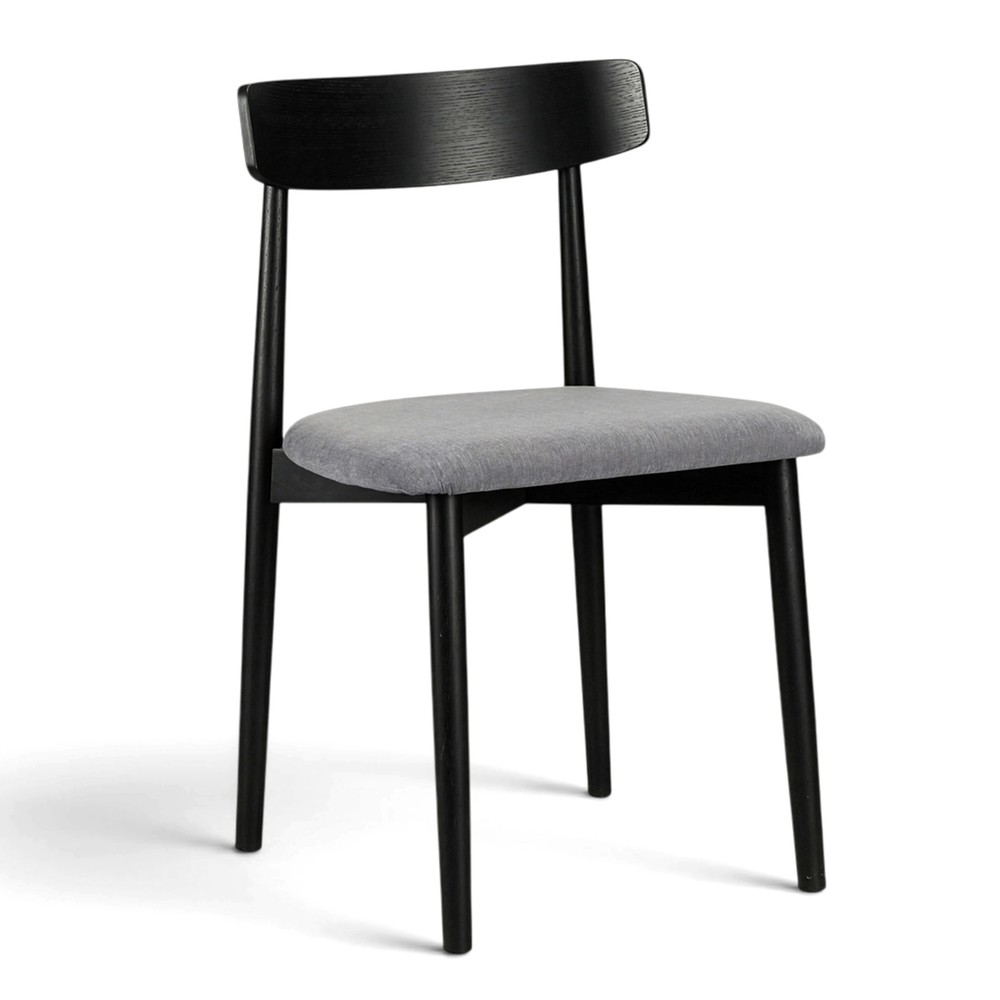 Chaise 'Ystad' - Noir/Gris