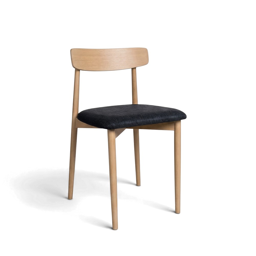 Chaise 'Ystad' - Naturel/Noir