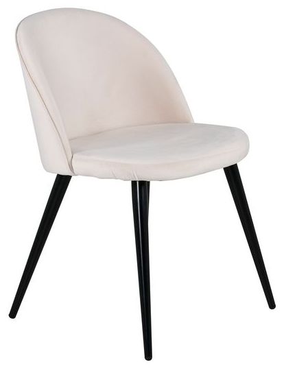 Chaise 'Elverum' - Beige/Noir