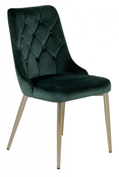 Chaise 'Elverum Deluxe' - Vert/Brass