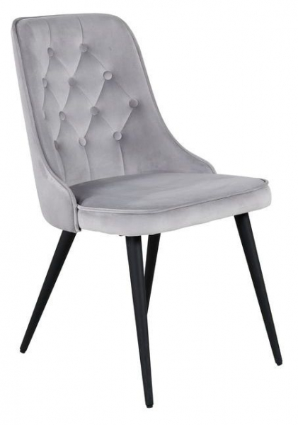 Chaise 'Elverum Deluxe' - Gris/Noir