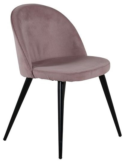 Chaise 'Elverum Velours' - Rose ancien