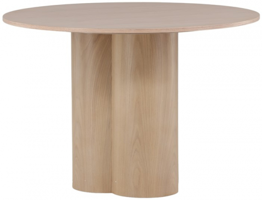 Table à manger 'Orsa' Ronde 110cm - Blanchie
