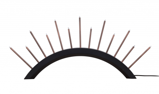 Bougeoir de l'Avent 'Norrköping' - Noir