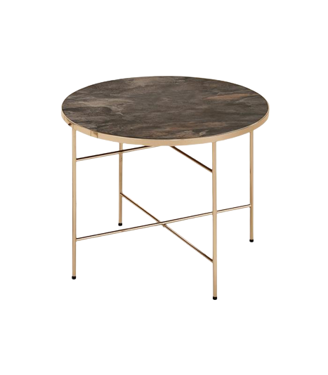 Table basse 'Isola' - Brun/Champagne