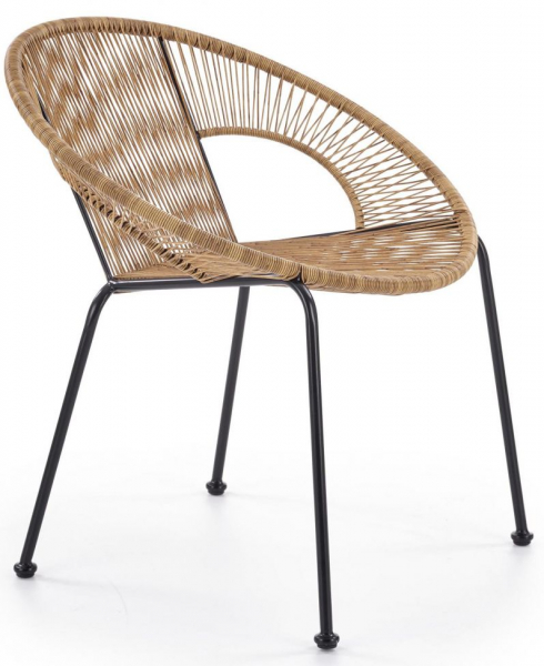 Chaise de jardin 'Bari' - Brun/Noir