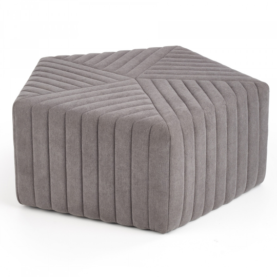 Pouf 'Hexa' M - Gris