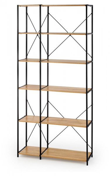 Bibliothèque 'Matera' - Chêne/Noir
