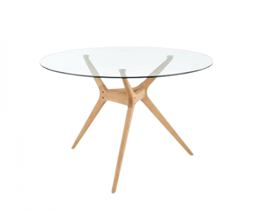 Table à manger 'Ashmore' Ronde 120cm - Chêne