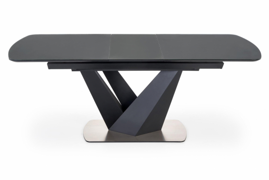 Table à manger 'Patrizio' 160-200cm - Gris/noir