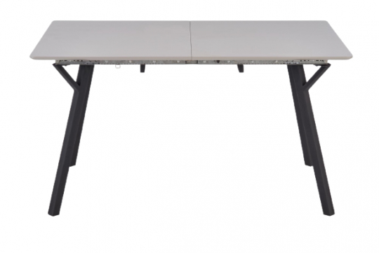 Table à manger 'Viksten' 140-180x80cm - Noir/Gris