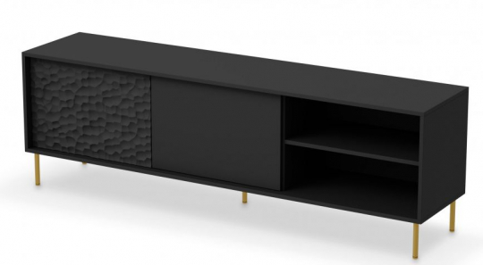 Meuble TV 'Bullet' - Noir