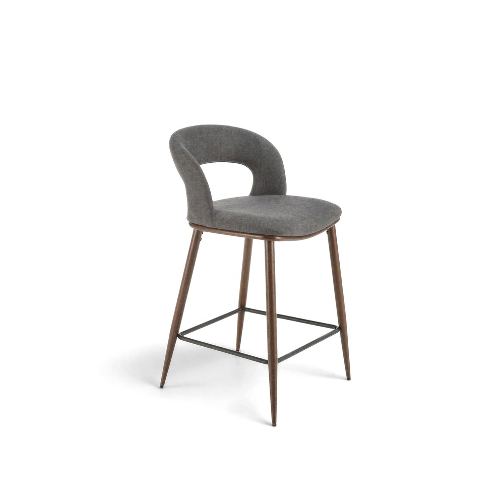 Tabouret de bar 'Vestby' - Gris/marron