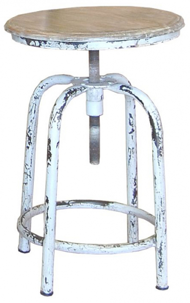 Tabouret pivotant Vintage - Blanc