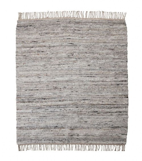 Tapis 'Hafi' 180x180 - Gris/Brun