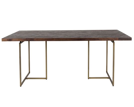 Table à manger 'Class' - 220x90cm - Marron