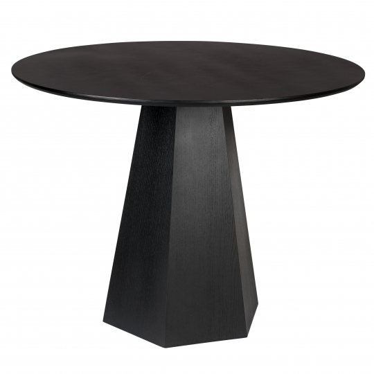 Table à manger 'Pilar' Ronde 100cm - Noir