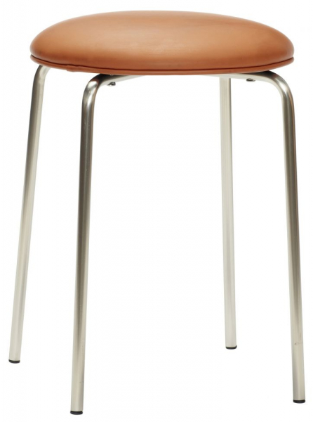 Tabouret 'Stack' - Brun/Nickel